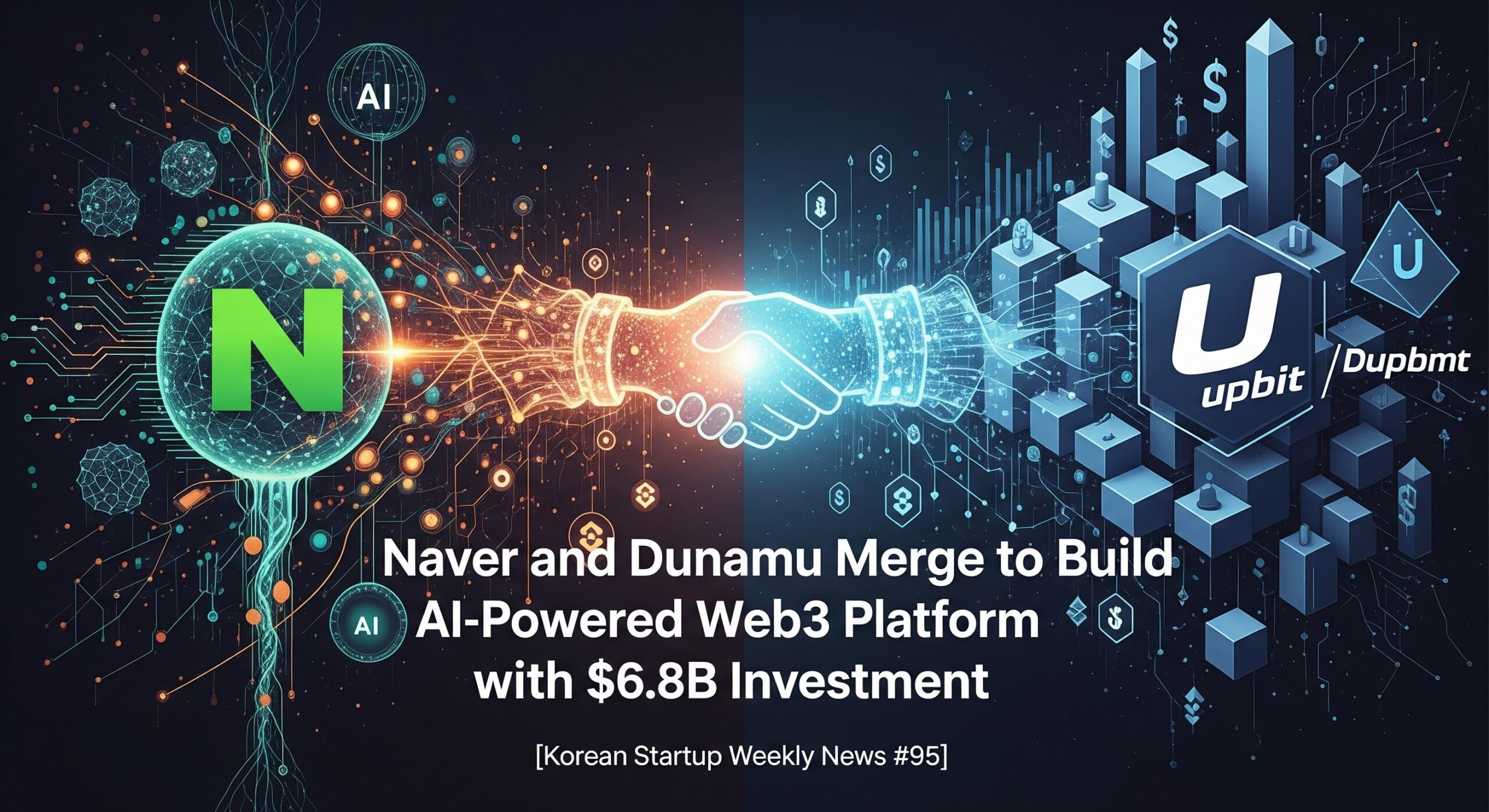 Korean Startup Weekly News #95] Naver and Dunamu Merge to Build AI-Powered  Web3 Platform with $6.8B Investment - WOWTALE